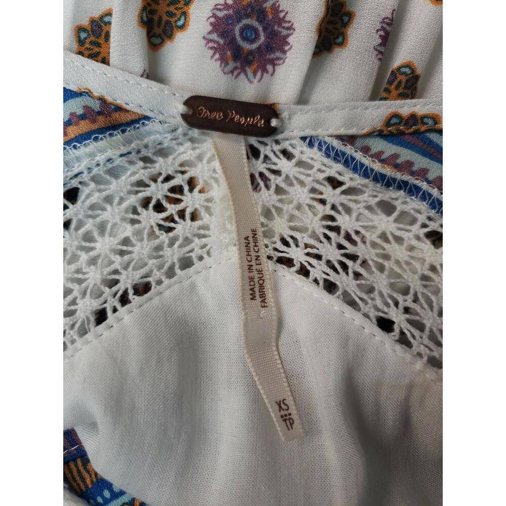 Free People Women’s Rain or Shine Printed Floral Tie Up Dress Size XS #C - Picture 10 of 12
